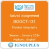 BGGCT-131 (English) | July 2023 January 2024 | IGNOU Solved Assignment Guide | N