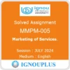 MMPM-005 (English) | January 2024 | Ignou Assignment Guide